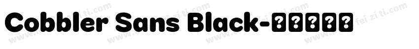 Cobbler Sans Black字体转换